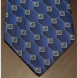 Peter Thomas By Superba Blue 100% Imported Silk Men’s Neck Tie Made In USA